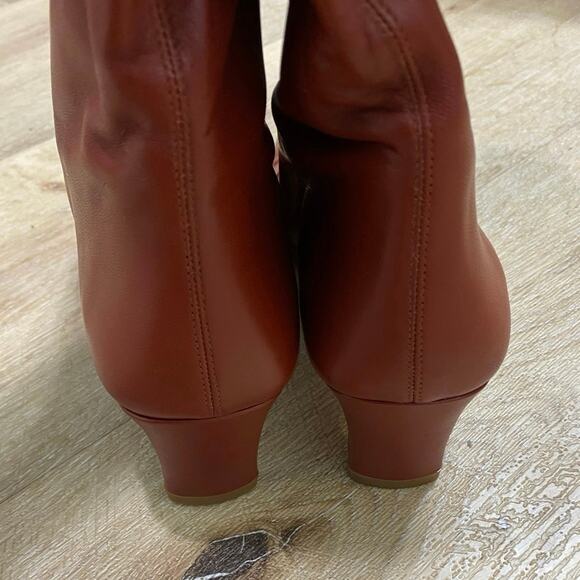 Staud Wally Tall Boots In Red Pinot Leather 10 NWOB - Picture 8 of 8